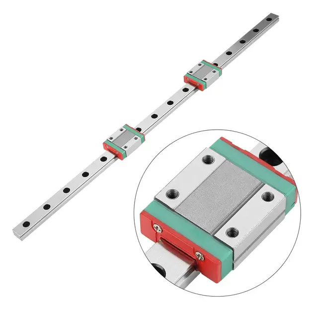 Linear Rail Guide500mm Linear Sliding Gide with MGN12H Carriage Block for DIY Printer and CNC Machine